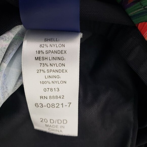 Swimsuits for All Swim Dress Underwire Tropical Beach Womens Size 20D/DD - Picture 8 of 16